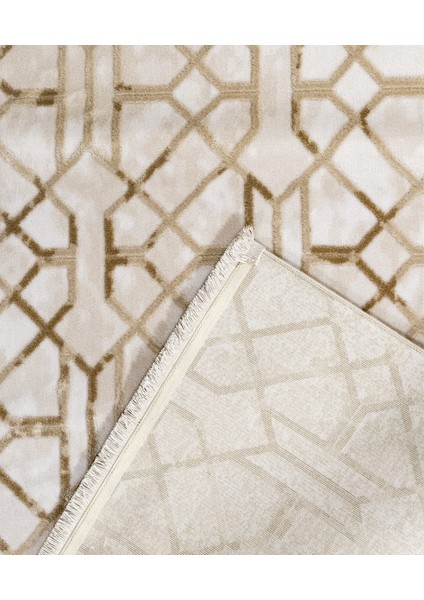 Chikmagalur Geometrik Bej Pamuk Kare Modern Desenli Akrilik Hav Vermeyen Leke Tutmayan Kolay Temizlenen Yumuşak Makine Salon Yolluk Mutfak Halı modelleri