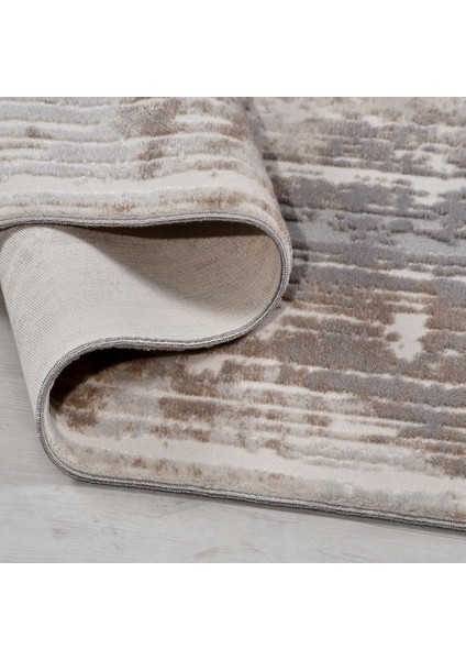 Eskitme Bej Akrilik Dikdörtgen Modern Desenli Akrilik Hav Vermeyen Leke Tutmayan Kolay Temizlenen Yumuşak Makine Salon Yolluk Mutfak Halı modelleri