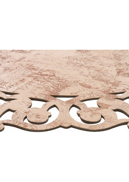 Thalgau Bakır Modern Etnik Desenli Deri Halı modelleri