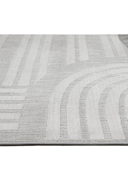 Melvino Geometrik Gri Polyester Dikdörtgen Modern Desenli Akrilik Hav Vermeyen Leke Tutmayan Kolay Temizlenen Yumuşak Makine Salon Yolluk Mutfak Halı modelleri