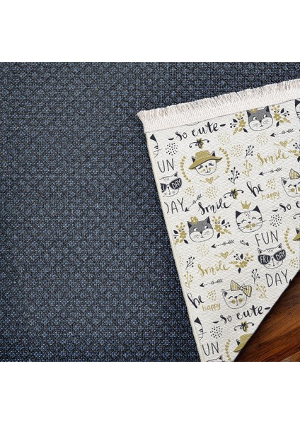 Figürlü Beyaz Pamuk Dikdörtgen Modern Desenli Pamuk Makinada Yıkanabilir Hav Toz Vermez Leke Tutmayan Kaymaz Taban Dijital Makine Baskı Salon Yolluk Mutfak Halı indirimleri