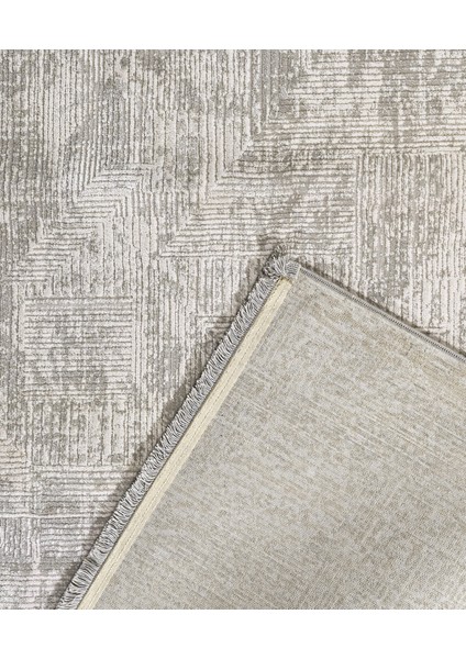 Gadag Modern Krem Pamuk Kare Modern Desenli Akrilik Hav Vermeyen Leke Tutmayan Kolay Temizlenen Yumuşak Makine Salon Yolluk Mutfak Halı fiyatları