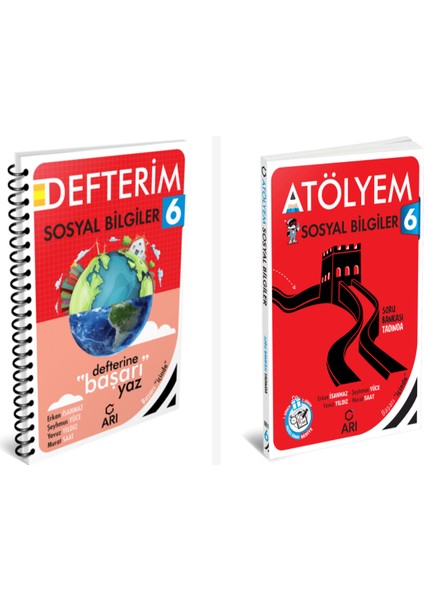 Arı 6. Sınıf Sosyal Bilgiler Akıllı Defter ve Atölyem Serisi Set