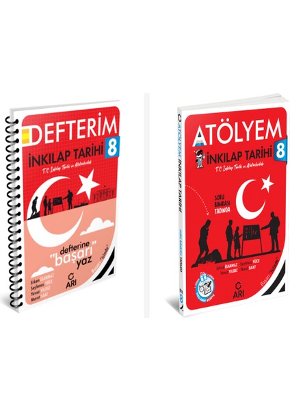 Arı 8. Sınıf Sosyal Bilgiler Akıllı Defter ve Atölyem Serisi Set