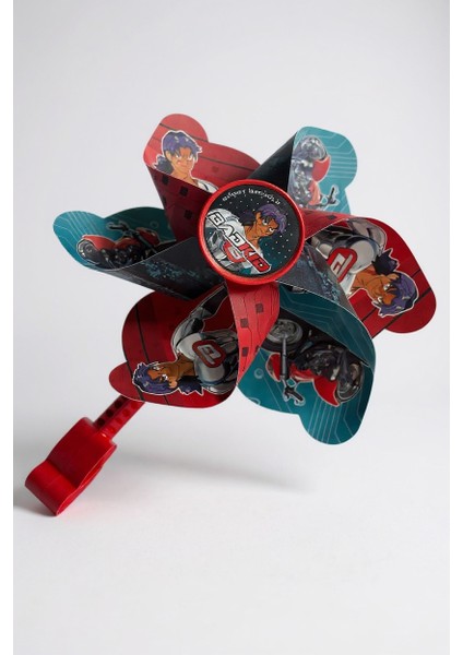 Çocuk Bisikleti Badkid Rüzgar Gülü - Kırmızı-Mavi modelleri