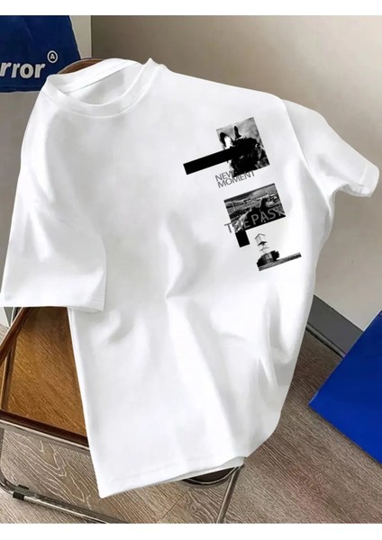 New Moment Baskılı Erkek T-Shirt