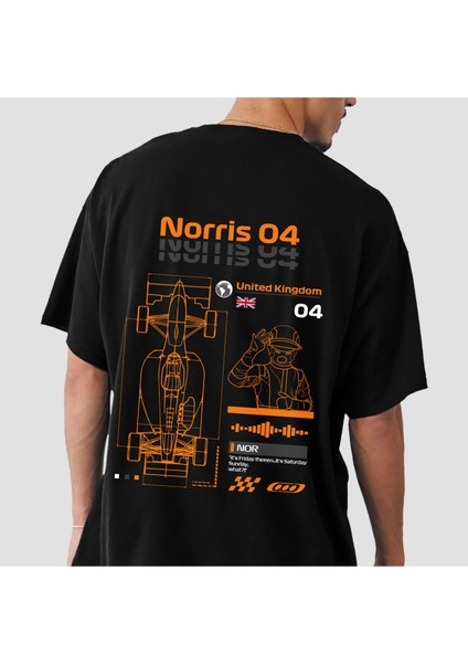 Formula 1 Pilot Detay Tasarım Baskılı Unisex T-Shirt
