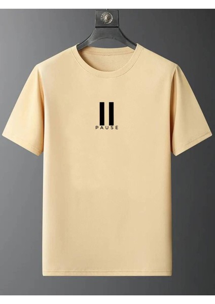 Pause Baskılı Unisex T-Shirt