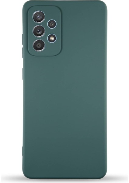 Iletişim Samsung Galaxy A23 ile Uyumlu Kapak Içi Kadife Kamera Korumalı Lansman Silikon Kılıf - Yeşil