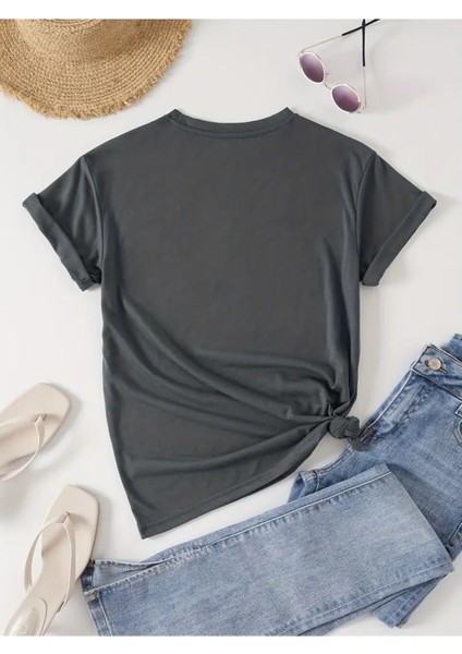 Panda Cep Tasarım Baskılı Kadın T-Shirt modelleri
