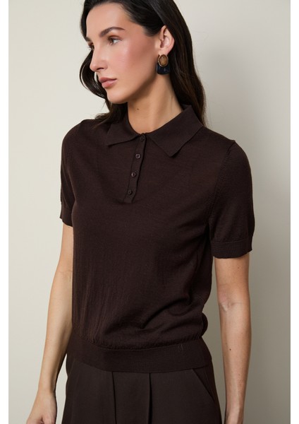 %100 Yün Polo Yaka Kazak modelleri