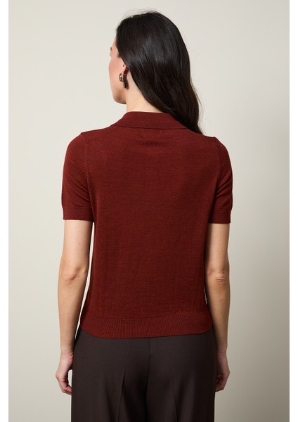 %100 Yün Polo Yaka Kazak fırsatları