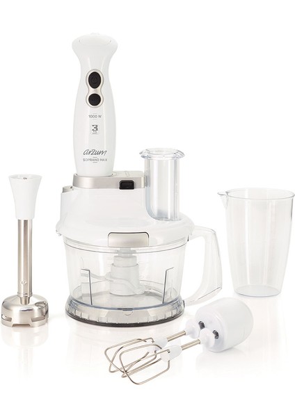 Soprano Max Multi Blender Seti Beyaz AR1004