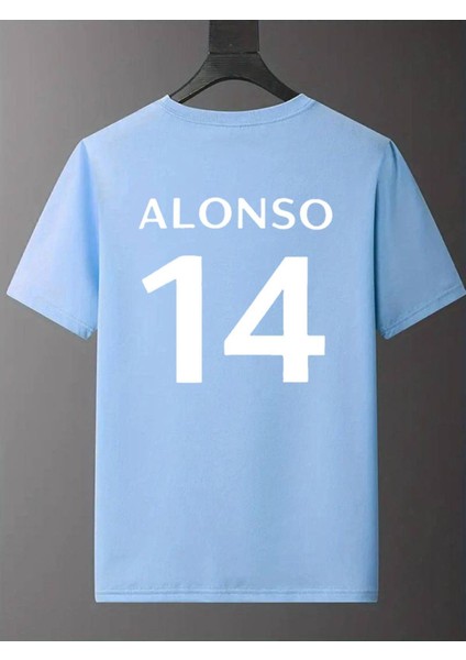 Fernando Alonso Baskılı Forma Özel Tasarım Pamuk T-Shirt