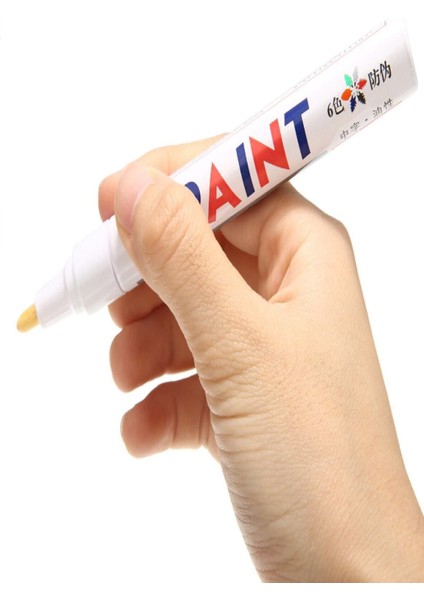 Ultra Beyaz Lastik Yazı Kalemi Su Geçirmez Solma Yapmaz Lastik Renklendirme Boya Kalemi modelleri