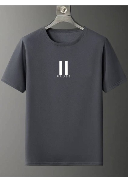 Pause Baskılı Unisex T-Shirt