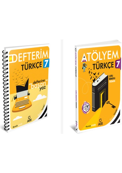 Arı 7. Sınıf Türkçe Akıllı Defter ve Atölyem Serisi Set 2 Kitap A