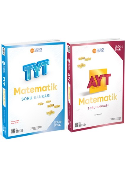 Üç Dört Beş Tyt Matematik ve Ayt Matematik Soru Bankası 2 Kitap Set
