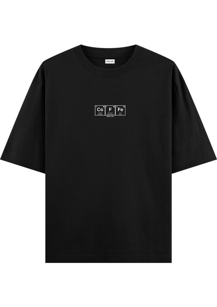 Coffe - Oversize T-Shirt Siyah
