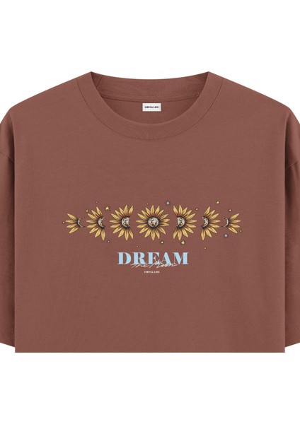 Dream The Moon - Oversize T-Shirt Kahverengi fiyatları