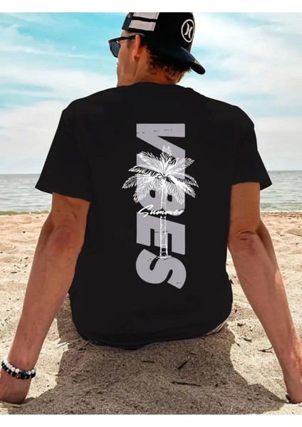 Vıbes Summer Baskılı T-Shirt