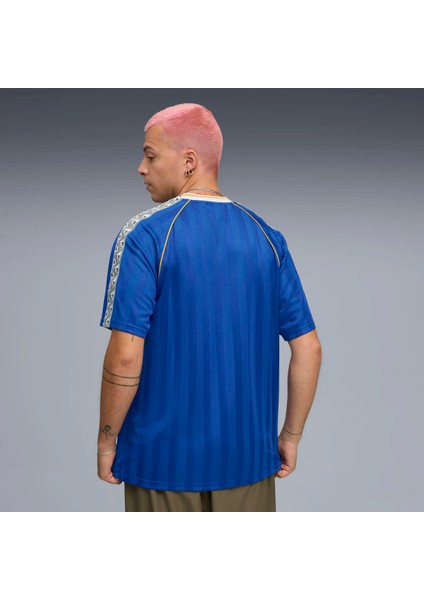 Unisex Mavi Puma Kıng Relaxed Football Jersey Mavi Unisex Forma fiyatları