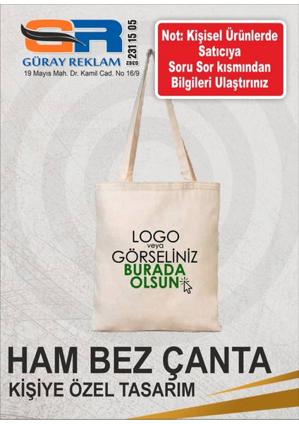 Ham Bez Çanta Baskılı Çanta Promosyon Çanta Reklam Çanta