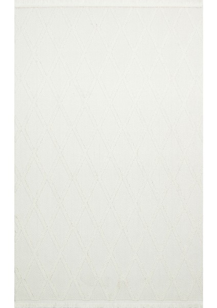 Agrigento Krem Geometrik Etnik Modern Desenli Hav Vermeyen Leke Tutmayan Kolay Temizlenen Yumuşak Makine Salon Yolluk Mutfak Halı
