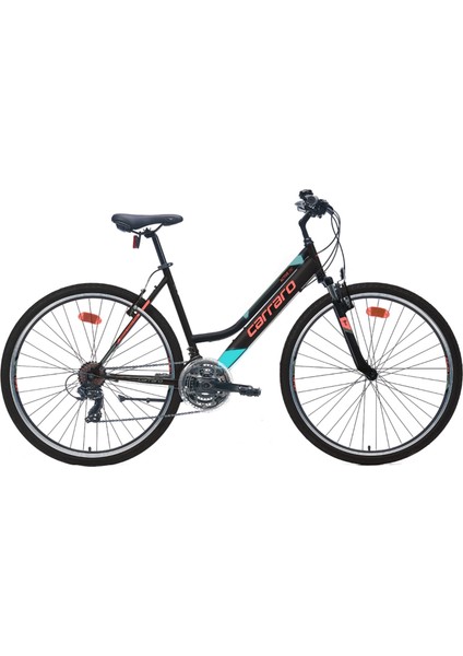 Active 292 V - 28 Jant 18'' Kadro Şehir Bisikleti - Mat Siyah / Açık Turkuaz Mercan