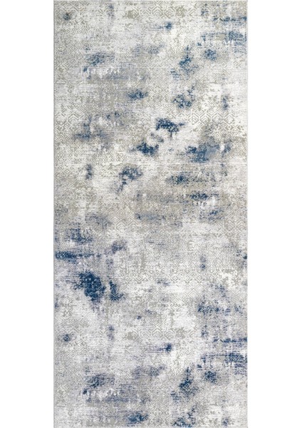 Delta Modern Gri Akrilik Dikdörtgen Modern Desenli Akrilik Hav Vermeyen Leke Tutmayan Kolay Temizlenen Yumuşak Makine Salon Yolluk Mutfak Halı