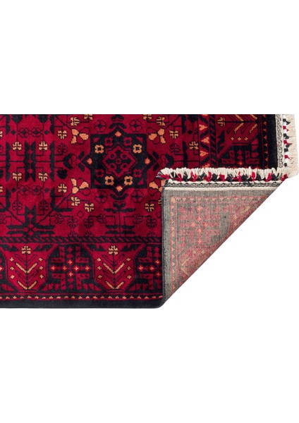 Boheimkirchen Klasik Kırmızı Modern Desenli Akrilik Hav Vermeyen Leke Tutmayan Kolay Temizlenen Yumuşak El Dokuma Salon Yolluk Halı fırsatları