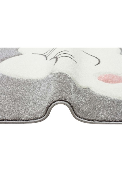 Bregenz Gri Figürlü Etnik Modern Desenli Poliproplen Hav Vermeyen Leke Tutmayan Kolay Temizlenen Yumuşak Makine Salon Yolluk Mutfak Halı fiyatları