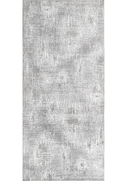 Fern Modern Gri Akrilik Dikdörtgen Modern Desenli Akrilik Hav Vermeyen Leke Tutmayan Kolay Temizlenen Yumuşak Makine Salon Yolluk Mutfak Halı