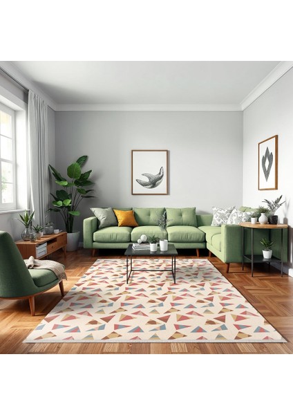 Figürlü Bej Pamuk Dikdörtgen Modern Desenli Pamuk Makinada Yıkanabilir Hav Toz Vermez Leke Tutmayan Kaymaz Taban Dijital Makine Baskı Salon Yolluk Mutfak Halı modelleri