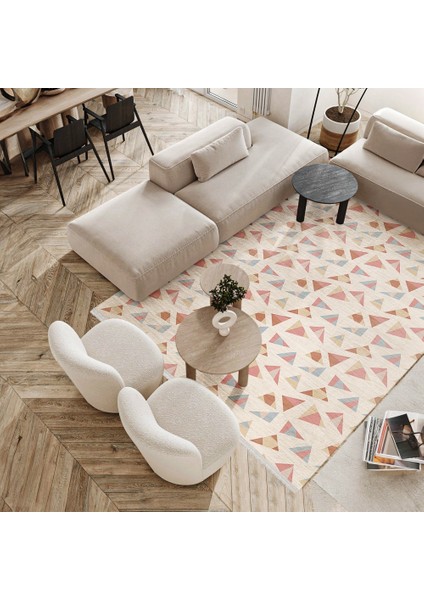 Figürlü Bej Pamuk Dikdörtgen Modern Desenli Pamuk Makinada Yıkanabilir Hav Toz Vermez Leke Tutmayan Kaymaz Taban Dijital Makine Baskı Salon Yolluk Mutfak Halı fırsatları