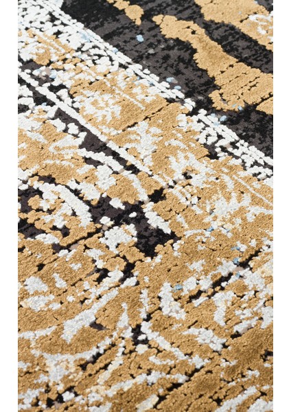 Meera Eskitme Gri Akrilik Dikdörtgen Modern Desenli Akrilik Hav Vermeyen Leke Tutmayan Kolay Temizlenen Yumuşak Makine Salon Yolluk Mutfak Halı indirimleri