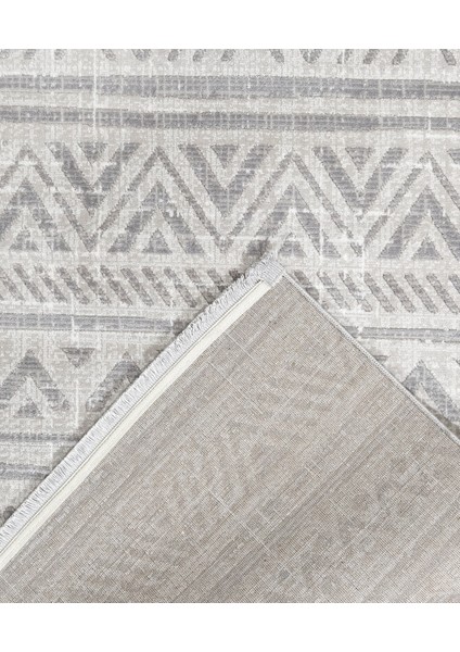 Layan Geometrik Gri Akrilik Kare Modern Desenli Akrilik Hav Vermeyen Leke Tutmayan Kolay Temizlenen Yumuşak Makine Salon Yolluk Mutfak Halı modelleri