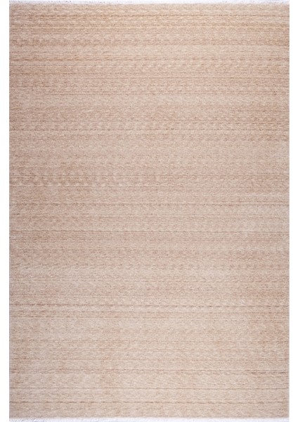 Keyden Düz Bej Bambu Dikdörtgen Modern Desenli Akrilik Hav Vermeyen Leke Tutmayan Kolay Temizlenen Yumuşak Makine Salon Yolluk Mutfak Halı