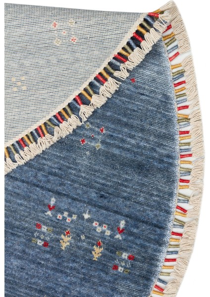 Etnik Mavi Tensel Daire Modern Desenli Akrilik Hav Vermeyen Leke Tutmayan Kolay Temizlenen Yumuşak Makine Salon Yolluk Mutfak Halı fiyatları