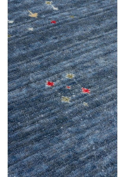 Etnik Mavi Tensel Daire Modern Desenli Akrilik Hav Vermeyen Leke Tutmayan Kolay Temizlenen Yumuşak Makine Salon Yolluk Mutfak Halı indirimleri