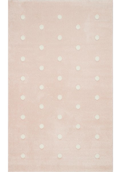 Dornbirn Pembe Geometrik Etnik Modern Desenli Poliproplen Hav Vermeyen Leke Tutmayan Kolay Temizlenen Yumuşak Makine Salon Yolluk Mutfak Halı