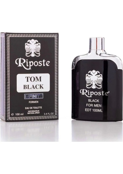 Riposte 24 Saat Etkili Erkek Parfüm - Tom Black - For Men 100 ml