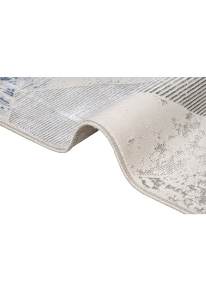 Bolzano Geometrik Mavi Mikrofiber Dikdörtgen Modern Desenli Akrilik Hav Vermeyen Leke Tutmayan Kolay Temizlenen Yumuşak Makine Salon Yolluk Mutfak Halı indirimleri