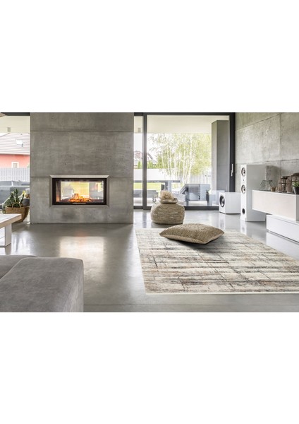 Krem Modern Etnik Desenli Poliproplen Hav Vermeyen Leke Tutmayan Kolay Temizlenen Yumuşak Makine Salon Yolluk Mutfak Halı indirimleri