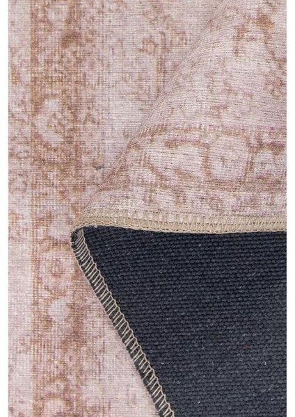 Durham Geometrik Pembe Polyester Kare Modern Desenli Pamuk Makinada Yıkanabilir Hav Toz Vermez Leke Tutmayan Kaymaz Taban Dijital Makine Baskı Salon Yolluk Mutfak Halı modelleri