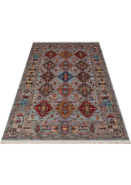 Tulln Mavi Eskitme Etnik Modern Desenli Hav Vermeyen Leke Tutmayan Kolay Temizlenen Yumuşak Makine Salon Yolluk Mutfak Halı modelleri