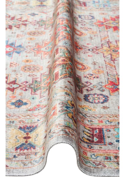 Tulln Mavi Eskitme Etnik Modern Desenli Hav Vermeyen Leke Tutmayan Kolay Temizlenen Yumuşak Makine Salon Yolluk Mutfak Halı indirimleri