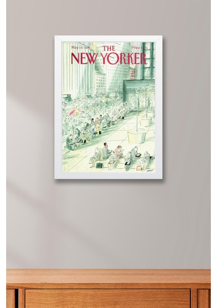 The New Yorker Çerçeveli Tablo May 18 1987 - Ofiste Bir Gün Tablosu fiyatları