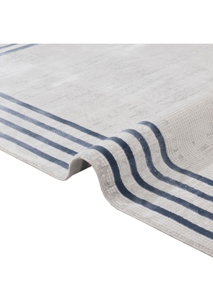 Suleyman Geometrik Mavi Mikrofiber Dikdörtgen Modern Desenli Akrilik Hav Vermeyen Leke Tutmayan Kolay Temizlenen Yumuşak Makine Salon Yolluk Mutfak Halı modelleri