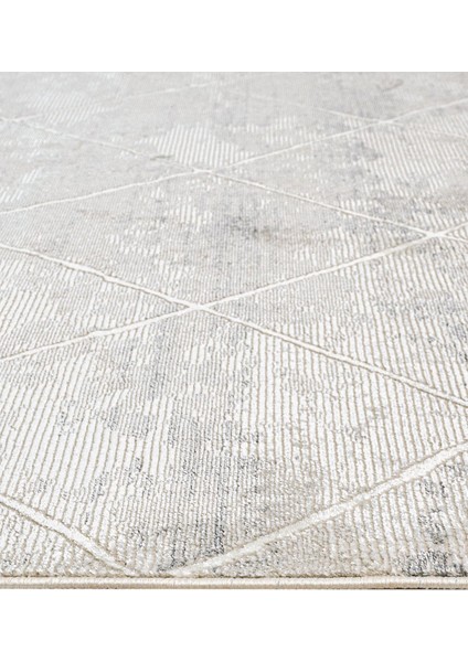 Maryealla Geometrik Krem Mikrofiber Dikdörtgen Modern Desenli Akrilik Hav Vermeyen Leke Tutmayan Kolay Temizlenen Yumuşak Makine Salon Yolluk Mutfak Halı fırsatları